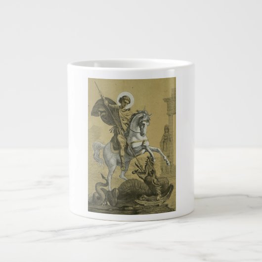 St. George Patron in England Jumbo-Tasse (Vorderseite)
