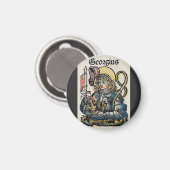 St. George Patron in England Magnet (Vorderseite/Rückseite)