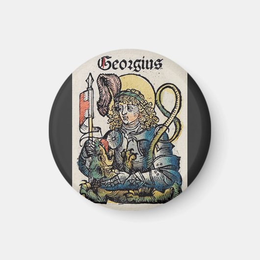 St. George Patron in England Magnet (Vorne)