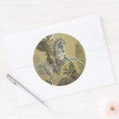 St. George Patron in England Runder Aufkleber (Umschlag)