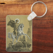 St. George Patron in England Schlüsselanhänger (Rückseite)