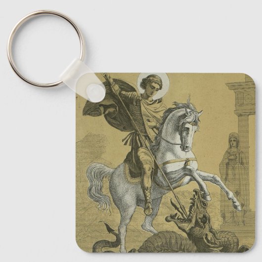 St. George Patron in England Schlüsselanhänger (Vorderseite)
