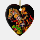 St George Posterized Keramik Ornament (Rechts)