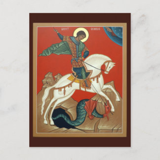 St. George Prayer Card Postkarte