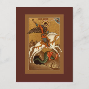 St. George Prayer Card Postkarte