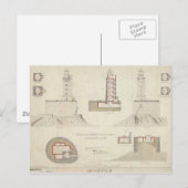 St. George Reef Lighthouse Schematics Postkarte (Vorne/Hinten)