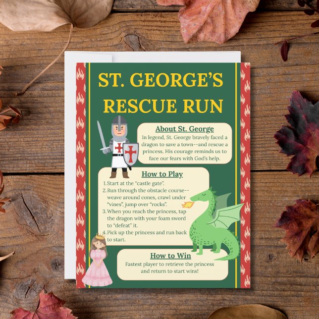 St. George Rescue Run Game Sign (Von Creator hochgeladen)