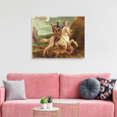 St. George segelte den Drachen (Öl auf Tafel) Leinwanddruck (Insitu (Wohnzimmer))