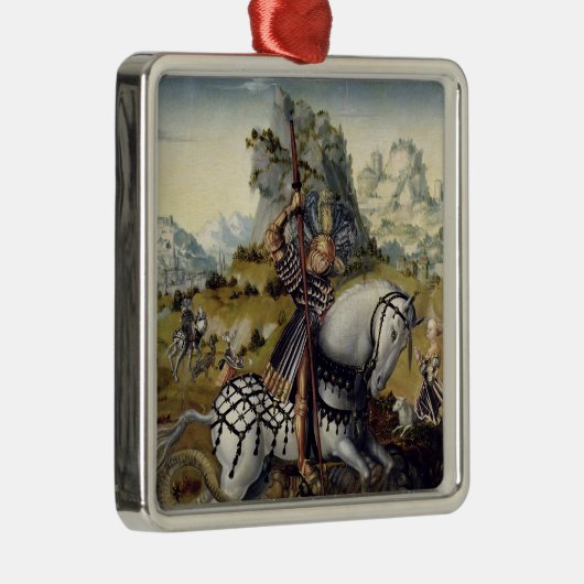 St George Silbernes Ornament (Rechts)