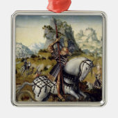St George Silbernes Ornament (Vorne)