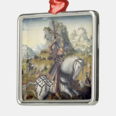 St George Silbernes Ornament (Links)
