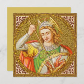 St. George (SNV 13) Blank Square Grußkarte (Vorne/Hinten)