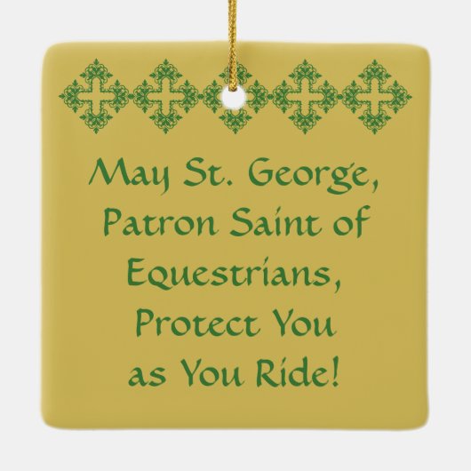 St. George (SNV 13) Keramikornament (Rückseite)