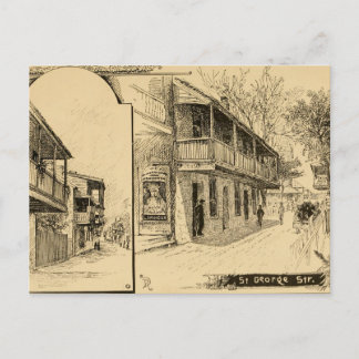 St. George Street, St. Augustine, Florida Postkarte