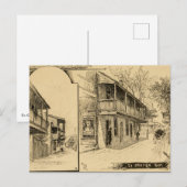 St. George Street, St. Augustine, Florida Postkarte (Vorne/Hinten)