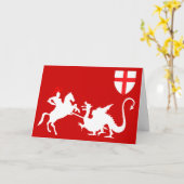 St George Tag Karte (Gelbe Blume)