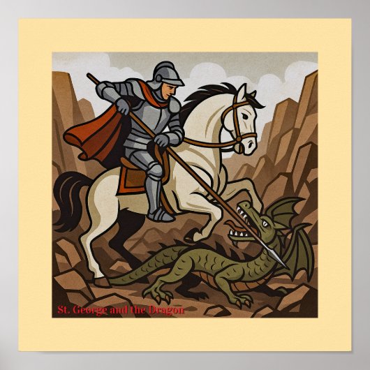 St. George tötet den Drachen - Doudou, Mons Poster (Vorne)