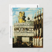 St George tötet Dragon François de Nomé Fine Art Postkarte (Vorne/Hinten)