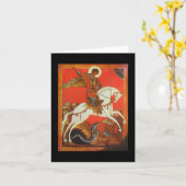 St- George u. Drache-Mitteilungskarten Karte (Gelbe Blume)