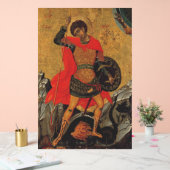 St. George und das orthodoxe Drachensymbol Acrylschild (Hochzeit)