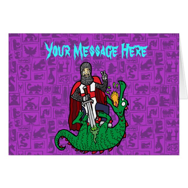 St George und der Drache (Vorderseite (Horizontal))