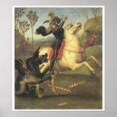 St. George und der Drache, 1505 Raphael Poster (Vorne)