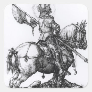 St. George und der Drache, 1508 Quadratischer Aufkleber