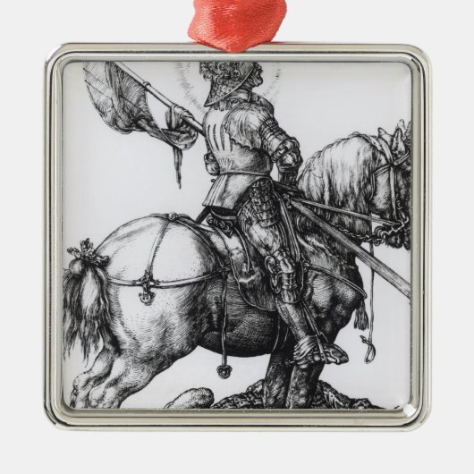 St George und der Drache, 1508 Silbernes Ornament (Vorne)