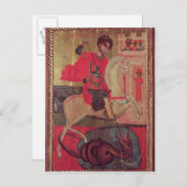 St. George und der Drache, 1667 Postkarte (Vorne/Hinten)