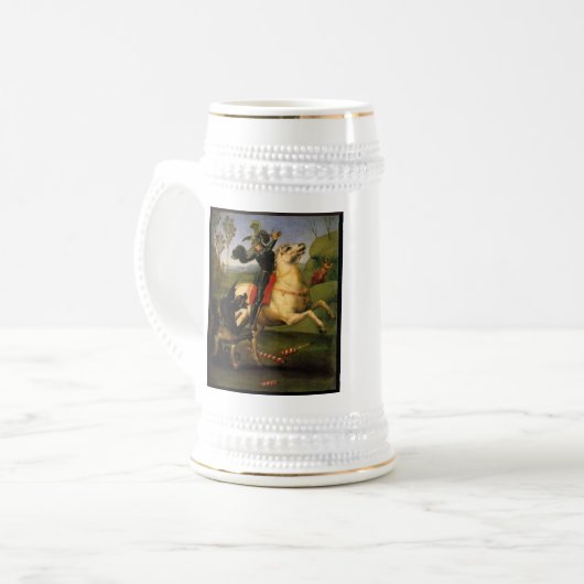 St George und der Drache Bierglas (Vorderseite Links)