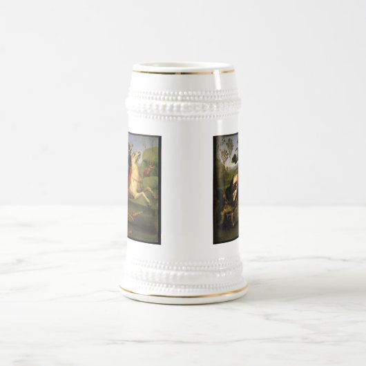 St George und der Drache Bierglas (Mittel)