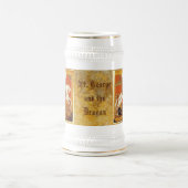 St George und der Drache Bierglas (Mittel)