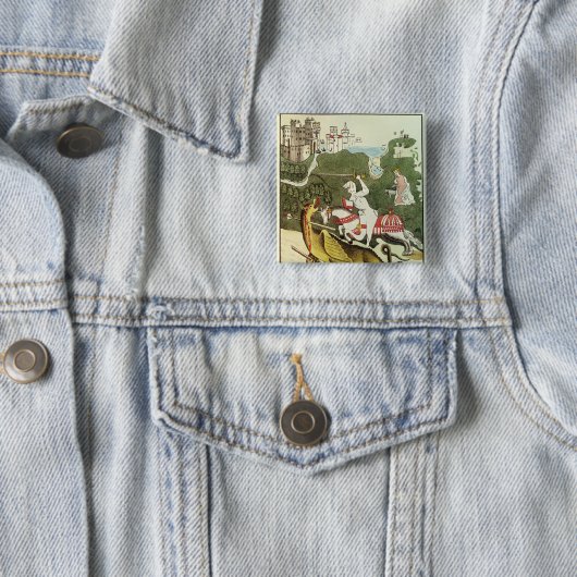 St George und der Drache Button (Beispiel)
