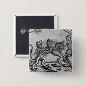 St George und der Drache Button (Vorne & Hinten)