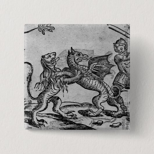 St George und der Drache Button (Vorderseite)