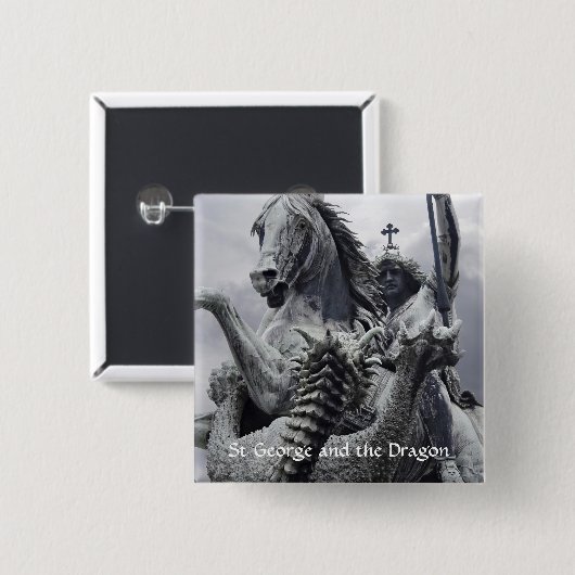 St. George und der Drache Button (Vorne & Hinten)