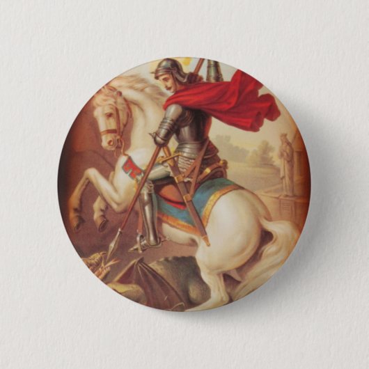 St George und der Drache Button (Vorderseite)