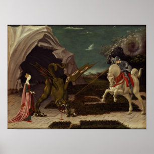 St. George und der Drache, c.1470 Poster