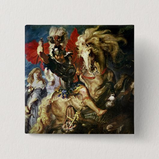 St George und der Drache, c.1606 Button (Vorderseite)