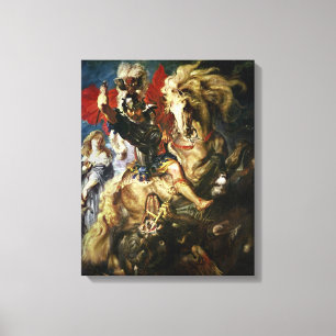 St George und der Drache, c.1606 Leinwanddruck