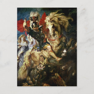 St. George und der Drache, c.1606 Postkarte