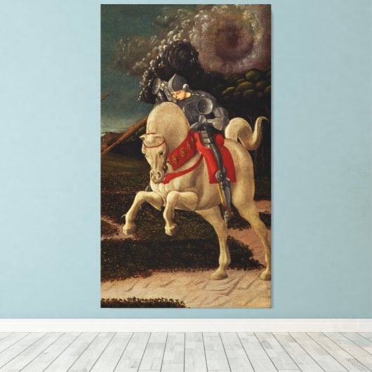 St. George und der Drache (Detail), c.1470 Leinwanddruck (Insitu (Holzboden))