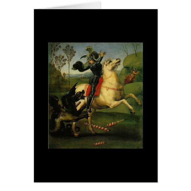 St George und der Drache durch RAPHAEL (1483-1520) (Vorne)