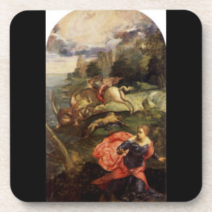 St George und der Drache durch Tintoretto Untersetzer