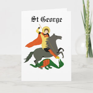 St George und der Drache editable Karte