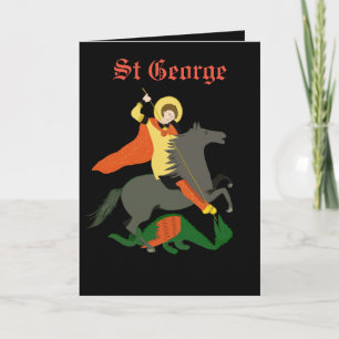 St George und der Drache editable Karte