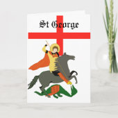 St. George und der Drache editierbar Karte (Vorderseite)