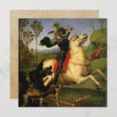 St. George und der Drache Einladung (Vorne/Hinten)