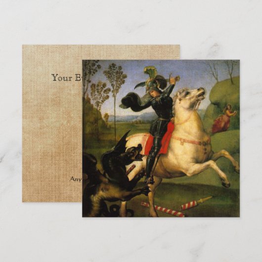 St. George und der Drache Einladung (Vorne/Hinten)