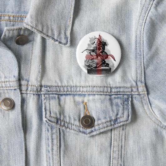 St. George und der Drache England Button (Beispiel)